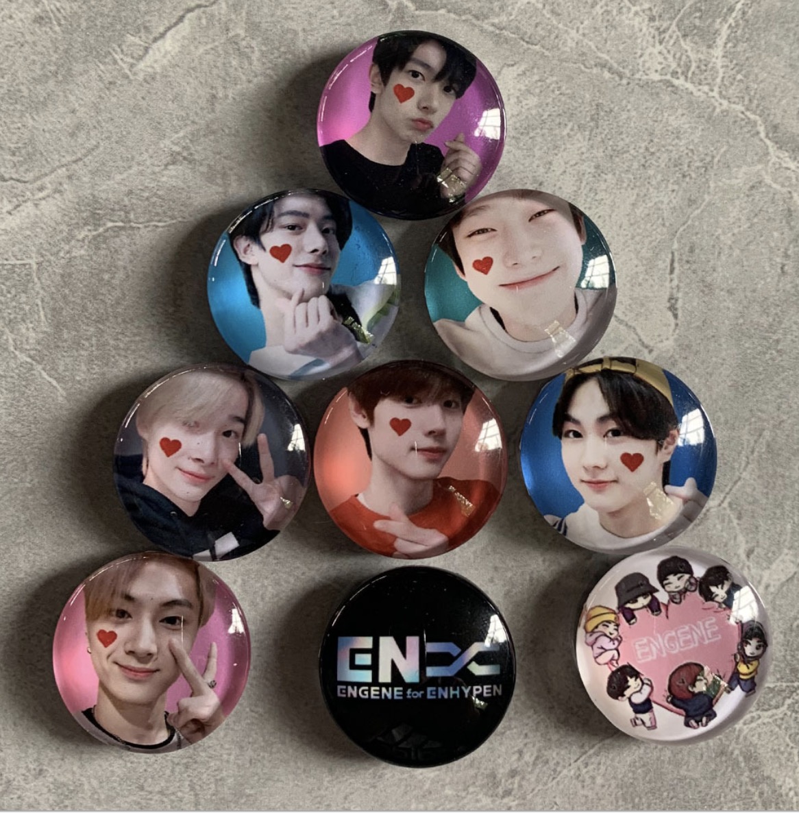 

9pcs/set 5sets/lot enhypen Refrigerator magnets