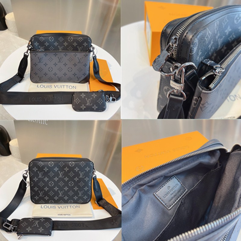

M69443 POCHETTE TRIO 3pcs Messenger Bag Multi mens and women fashion shoulder crossbody bags LVYSLLouisVittonVutton clutch purse designer handbags, Add box