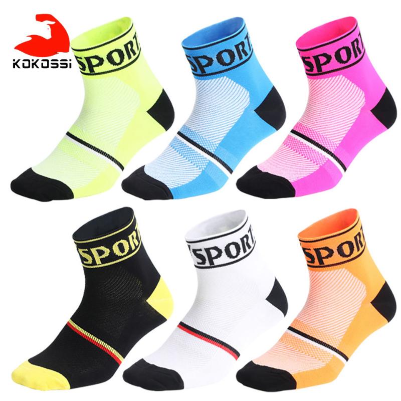 

KoKossi Cycling Running Socks Bicycle Basketball Climbing Marathon Sports Breathable Comfortable Soft Skin-friendly, Black