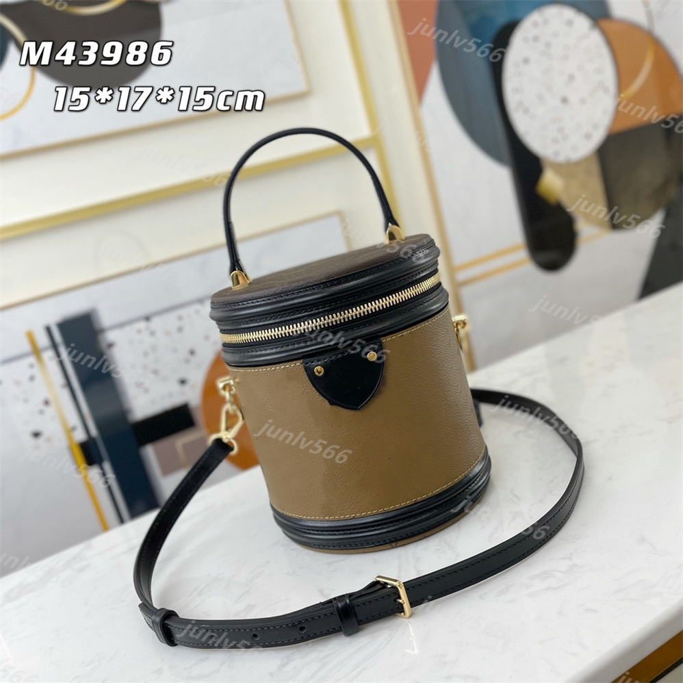 

Classic 5A women's barrel bag leather fashion women shoulder handbag presbyopia women's handbag messenger bags, Box