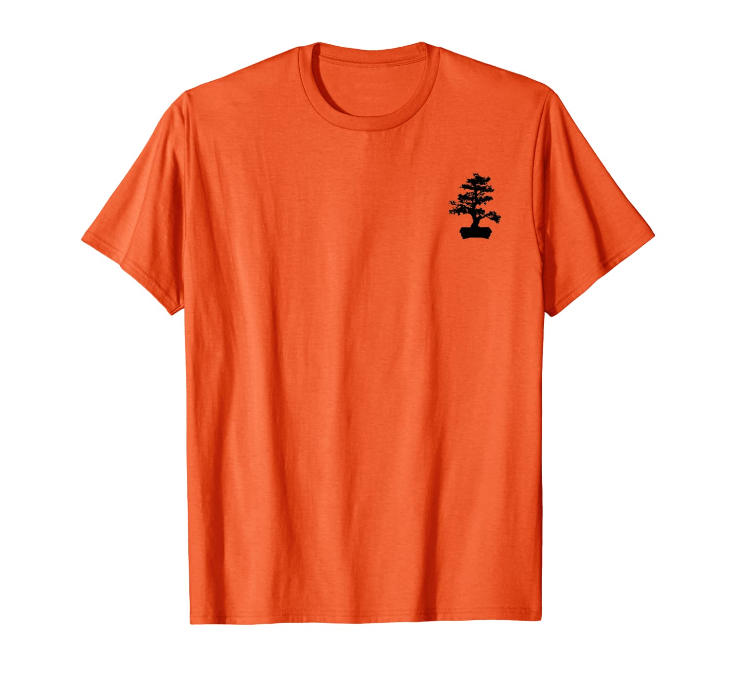 

Bonsai Tree silhouette small chest logo, White;black