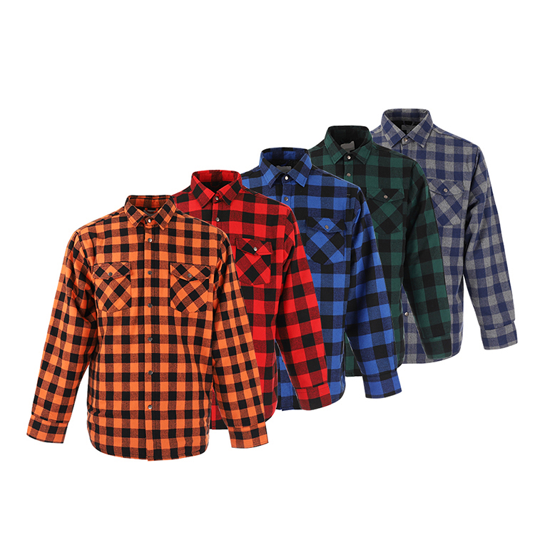 New Custom Men's Shirt Multi-color Fashion Plaid Spring And Autumn Flannel Warm Soft-image-738731065