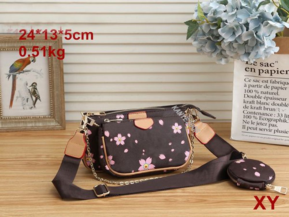 

2021 high quality fashion luxury women's single shoulder bag PU leather brand Purse m portable # 3918
