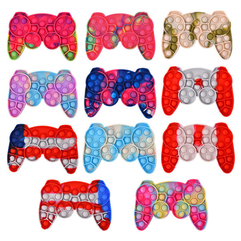 

DHL SHIP 16 Styles National Flag Fidget Pad Game Toy Party Push Bubble Controller Fidgets Hand Shank Games Controllers Finger Decompression Anxiety Toys QC04