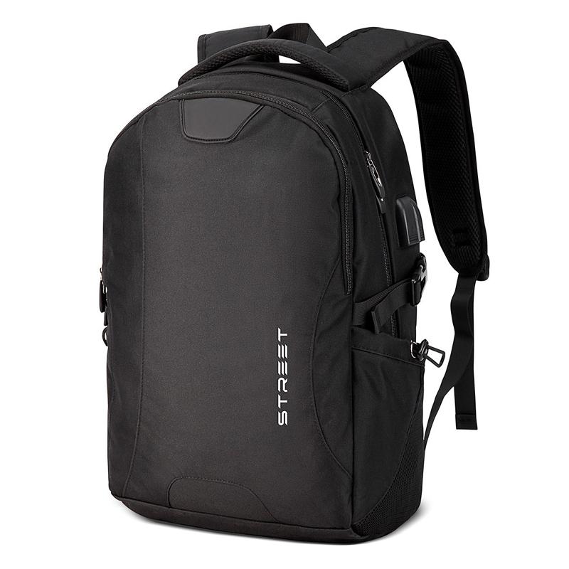 

Backpack Men's Large-capacity Business Travel Bag Computer Fashion Trend Junior High School College Student, Black