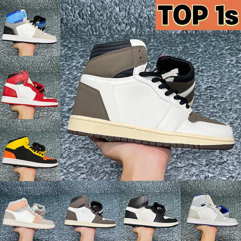 

2022 Top 1 1s Basketball Shoes Cactus Reverse Unc High Prototype Rust Shadow 85 Neutral Grey Fushion Red Infrared 23 Men Women Sneakers, 05 mid top 3