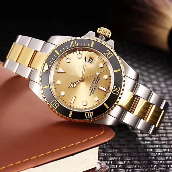

Luxury Wristwatches Sapphire Blue Luminescent 40mm Ceramic BEZEL Two Tone Gold 116613 116613LB Automatic Mechanical Mens Watches, Style 1