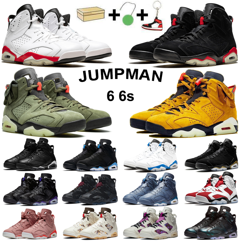 

2021 6s jumpman men basketball shoes 6 Black Infrared Reflective Medium Olive Jaune Cac UNC DMP mens trainers sports sneakers with box