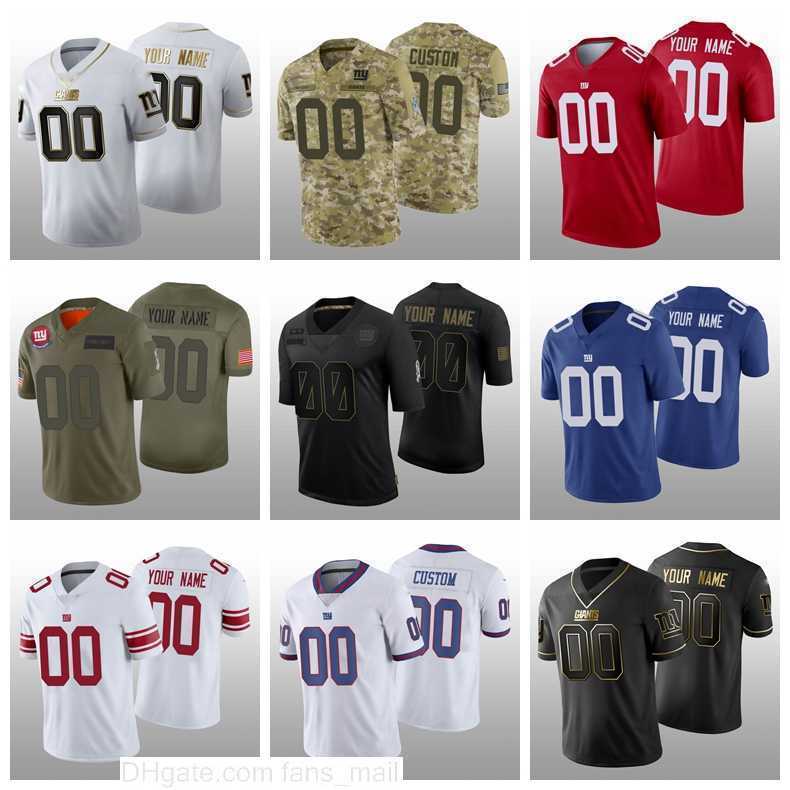 

New York's Giants's MEN Custom Camo 2019 Salute to Service Limited Woman Youth Golden Vapor Jersey S-6XL, Black;red