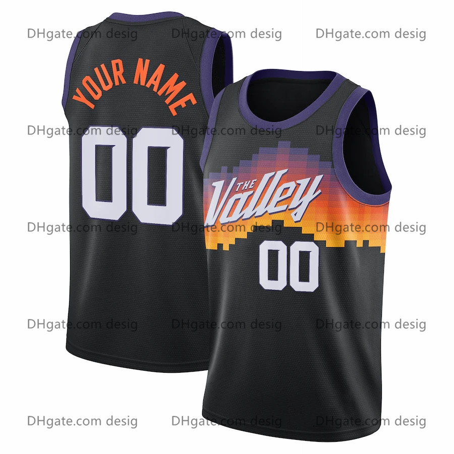 

Men Phoenix Suns Black 2021 Swingman Custom Jersey City Edition