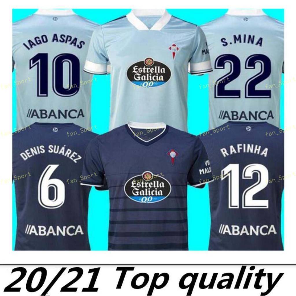 

2020 2021 RC Celta de Vigo Soccer Jersey LOBOTKA IAGO ASPAS SANTL MINA kids Football Shirt SISTO BOUFAL camiseta futbol Top Quality Kit, Black;yellow