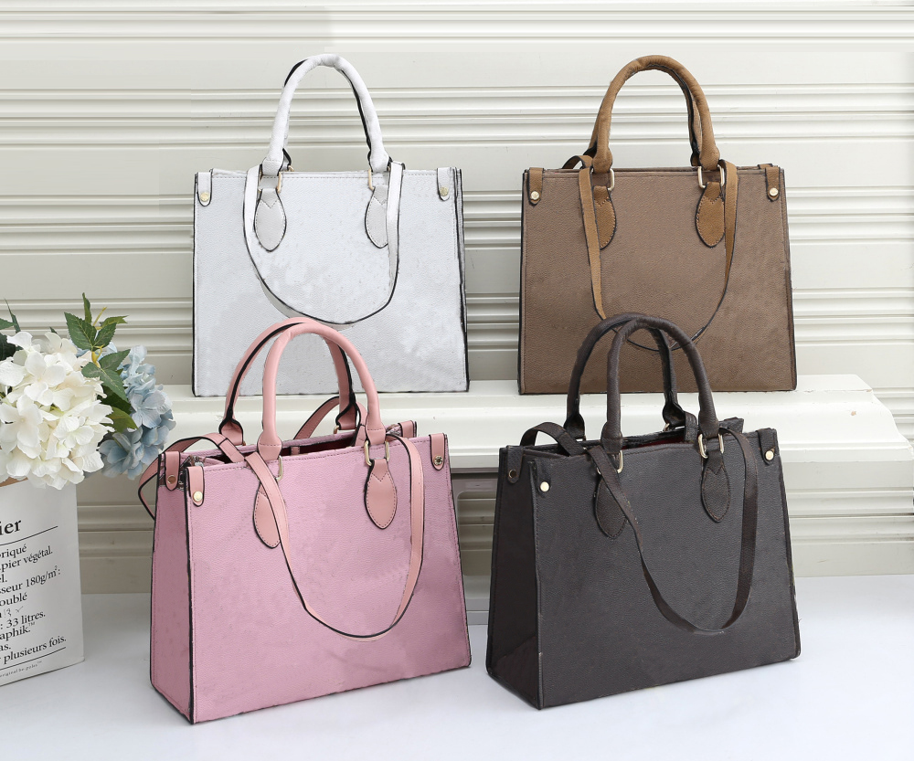 

luxurys designers womens handbags flower bag ladies Casual tote PVC leather shoulder bags female big purse handbag, Orange