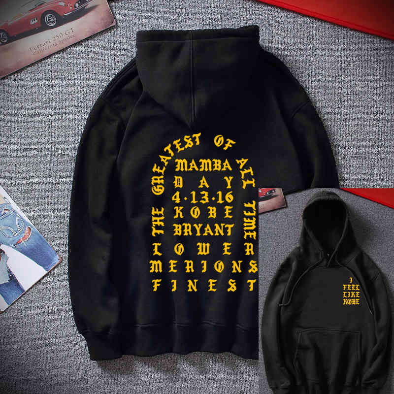 

Heart/Chrome Male Hooded Sweatshirt, Jacket i Feel Like Mamba Day, Hip Hop Blouse, Men' Clothing, Blue