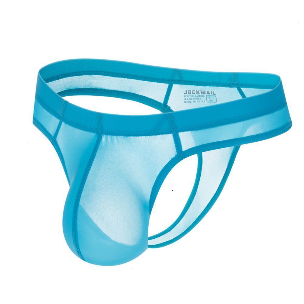 

men's and womens Clothingmen Ice Nylon sexy underwear JOCKMAIL bikini Ultra-thin briefs Transparent mens thongs g strings tanga hombre, Black;white