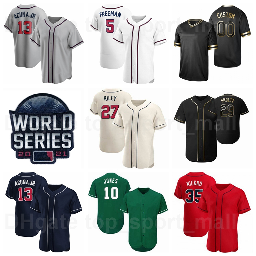 

World Series 2021 Baseball 36 Ian Anderson Jersey 50 Charlie Morton 54 Max Fried 18 Drew Smyly 51 Will Smith 68 Tyler Matzek Flexbase Sport Custom Name Number, Men flexbase