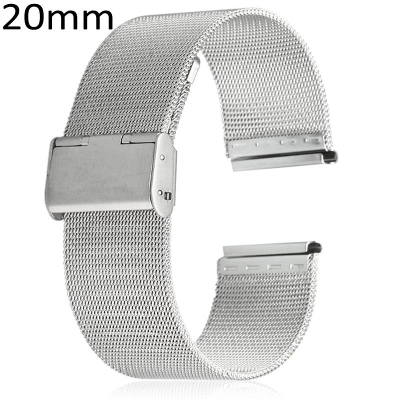 

Watch Bands 20mm Stainless Steel Mesh Bracelet Band Replacement Strap For Men Women