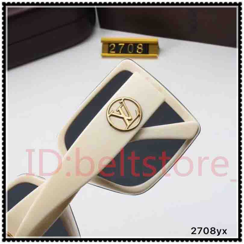 

2021 4088 fashion LV Louis bag Vitton Sunglasses Original imported materials Stable quality men women Real Glass Lenses, White;black