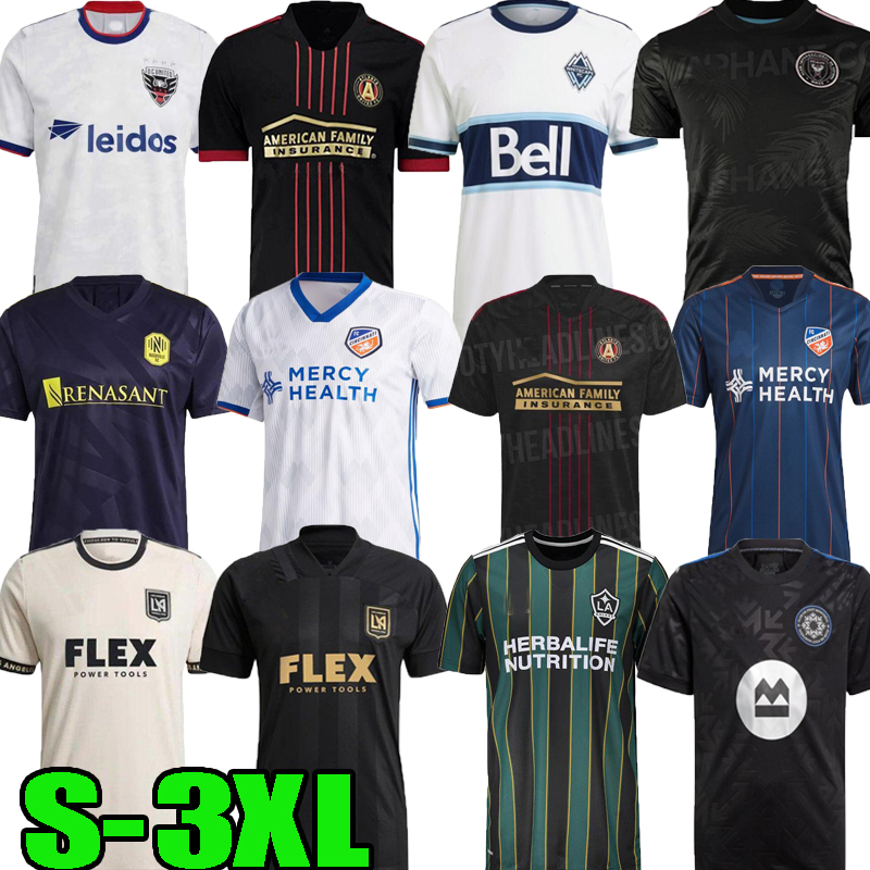 

MLS 21 22 LAFC Soccer Jersey Nashville inter miami Vancouver Whitecaps LA Galaxy LOS ANGELES Atlanta United York Portland Montreal 2021 2022 Austin FC Minnesota S-3XL, 2020
