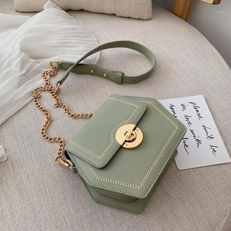 

Evening Bags Band Ins Chain Luxury Designer Handbag Women Shoulder Green Blue Small Leather Female Crossbody Handbags, Black