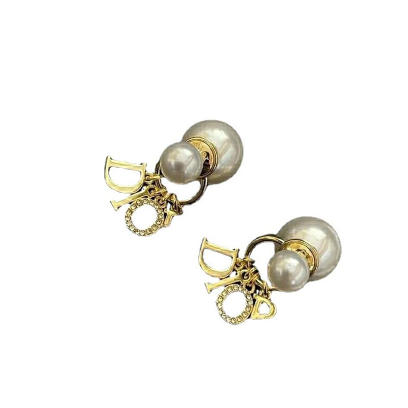 

Classics 18K Gold Plated Designer Stud Earrings Brand Designers Geometry Letters Fashion Women Crystal Pearl Earring Wedding Party Jewerlry, Golden;silver
