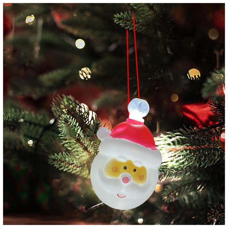 

Christmas Decorations LED Santa Claus Pendants Lights Merry For Home 2021 Cristmas Tree Ornament Xmas Navidad Gifts