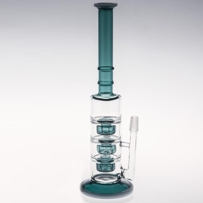 

32cm Tall Glass Bongs With Random Bowl Joint Size 14.4mm Layered Perclator Thick Base Smoking Water Pipes 12 Hours Ship Hookahs