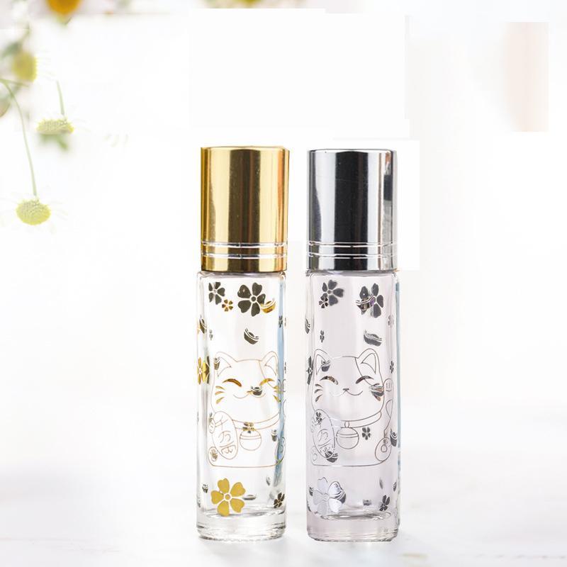 

Storage Bottles & Jars 10Pcs/lot 10ml Roller Essential Oil Roll On Glass Perfume Empty Sample Vials With Stainless Steel Balls