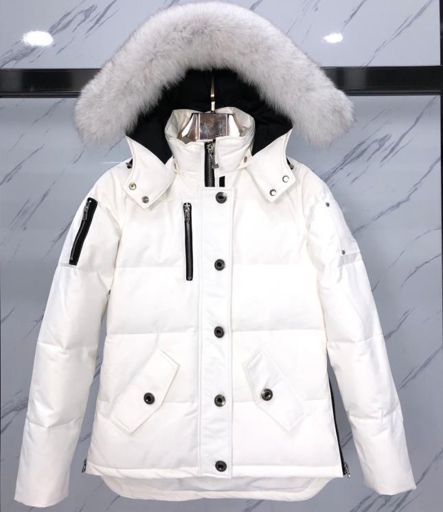 

Men Nylon Down Jacket Warm YKK Zipper Four Seamed Pockets Women Fur Detachable Hooded Water Repellent Outershell, Jacket dutsbag