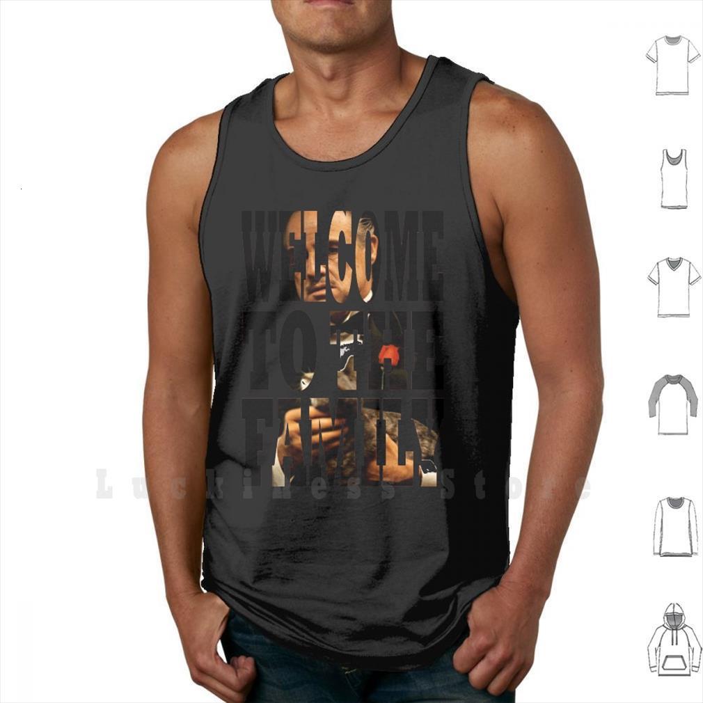 

don vito corleone welcome to the family tank vest sleeveless donvitocorleone donvito welcometothefamily, White;black