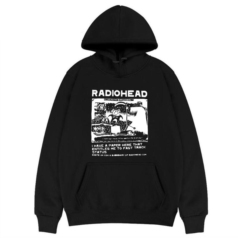 

Men' Hoodies & Sweatshirts NEU Radiohead North America Tour Hoodie EU Size Men Concert Women 100% Cotton Hoody Sweatshirt Mens Loose Tracks, Orange