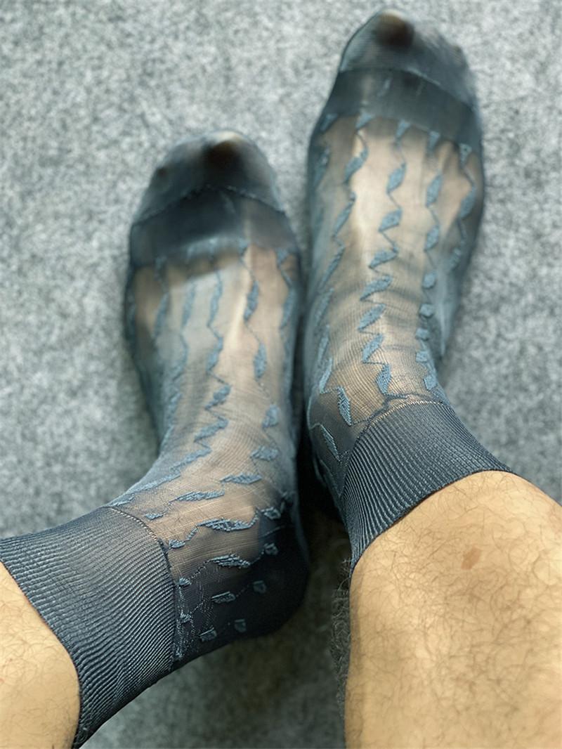 

Men's Socks Gents Nylon Fetish British Royal Celebrity Fashion Mature Adorable For Man, As pic