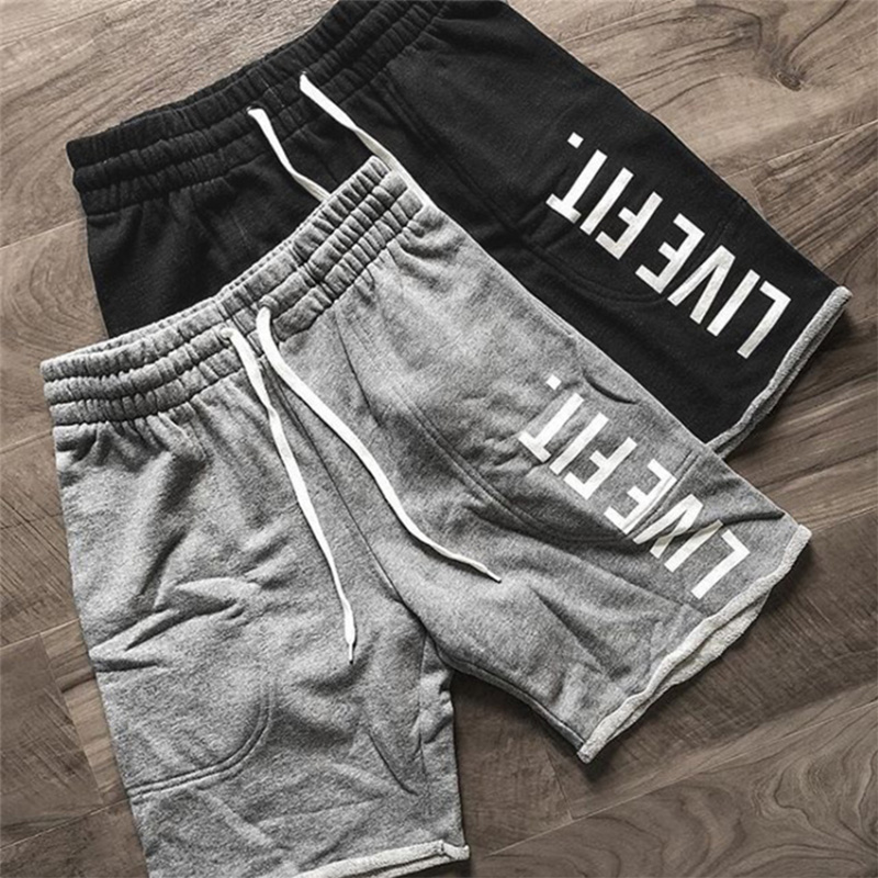 

OEM Designer 2021 Summer High Quality Cotton Streetwear Running Man Sport Shorts Custom Sweat Branded Logo Men Gym Shorts, White;black