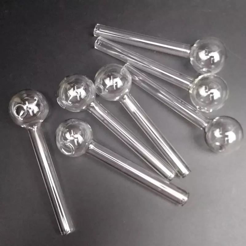 

High Quality Glass Pipe All Clear Oil Burner Tube Pyrex Nail Water Pipes 10cm