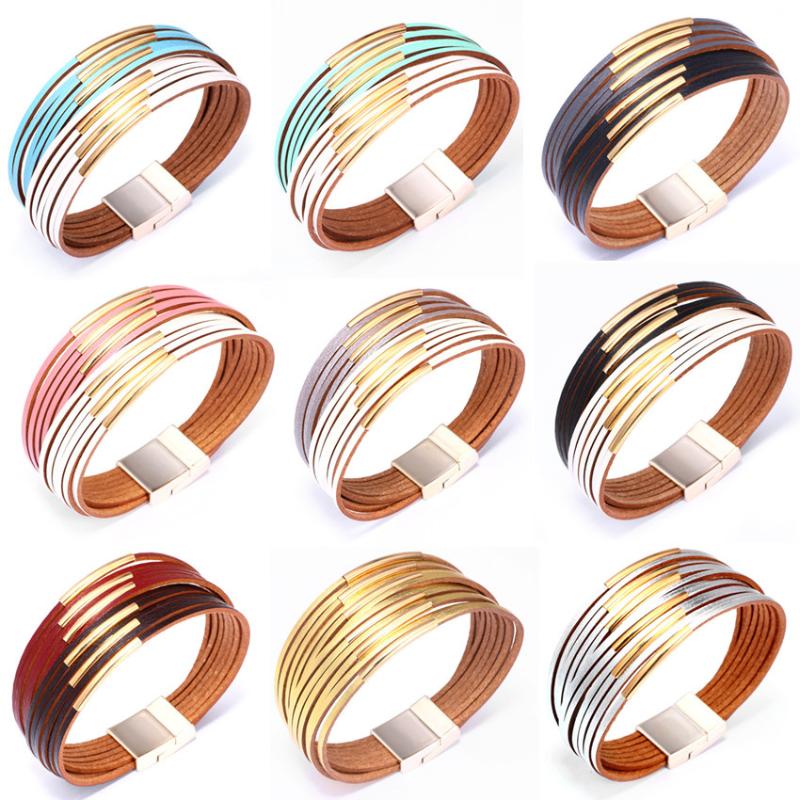 

Charm Bracelets For Girls Men Student Fashion Simple Leather Multicolor Wristband Women's Bracelet Straps Couple Jewelry 2022