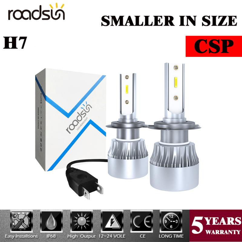 

Car Headlights Led Mini Series CSP 60W 8000LM H7 Hi Low Headlight Conversion Kit Bulbs Lamp 6000K Headlamp Beam Light Super Bright