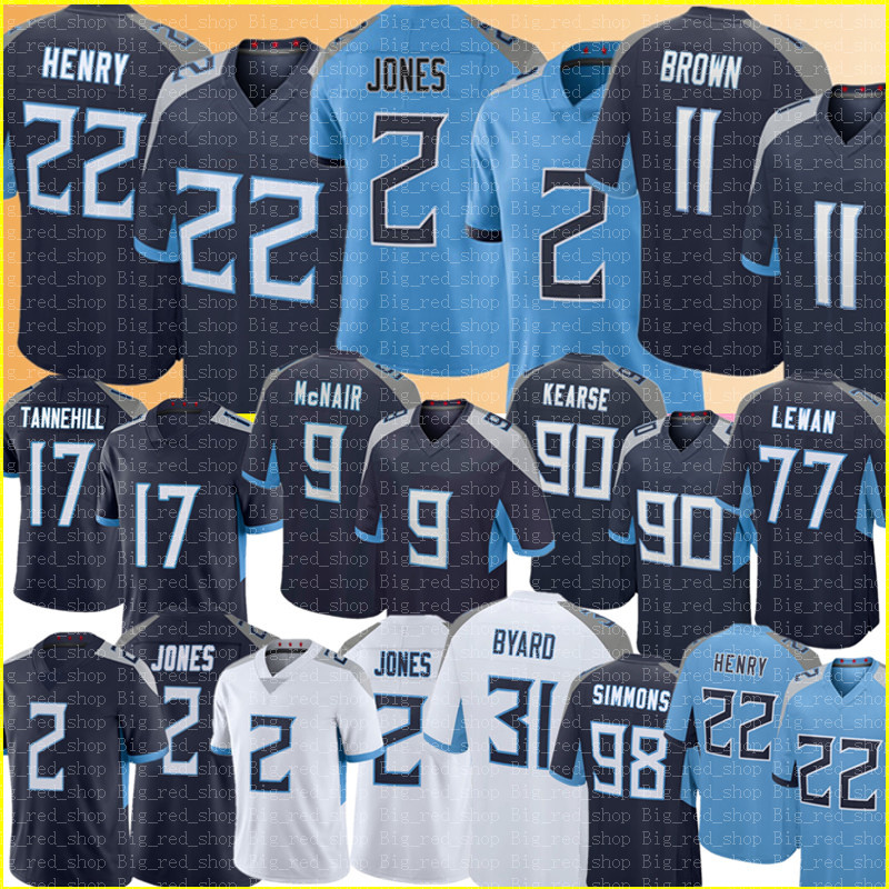 

22 Derrick Henry 2 Julio Jones Jersey 17 Ryan Tannehill 11 AJ B rown Football Jerseys Taylor Lewan Steve McNair Jeffery Simmons Kevin Byard Eddie George Jevon Kearse, Men {s-xxxl}