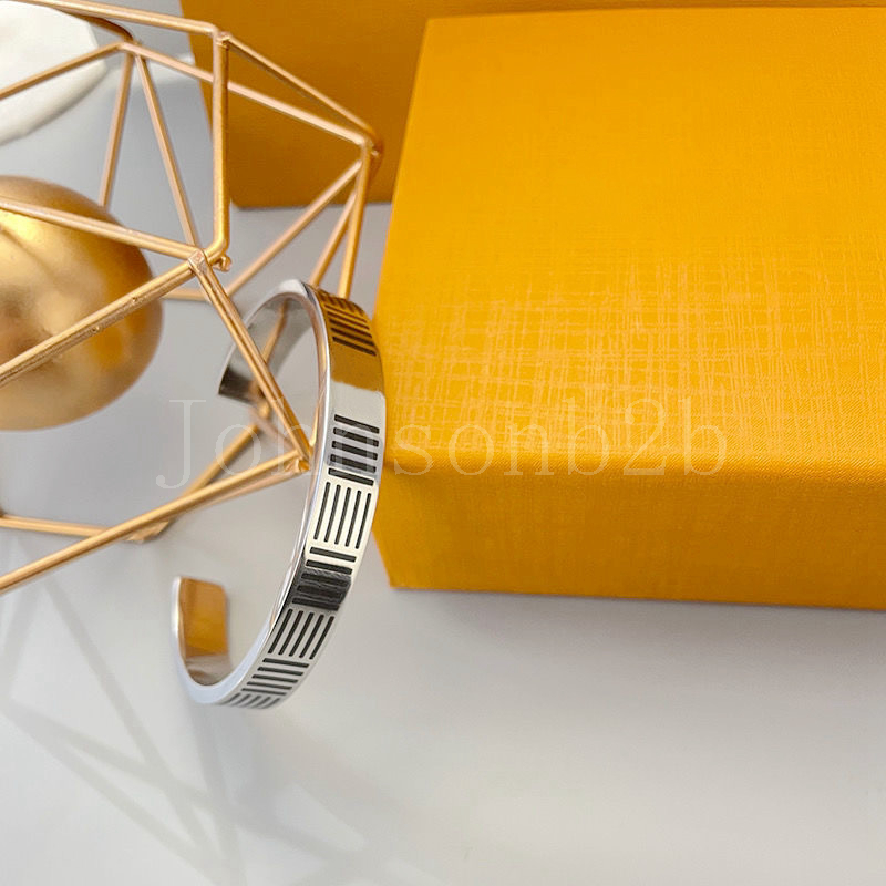 

Titanium silver gold snap statement bracelet jewelry chains LL Brand by fashion Designer Gifts for Women Girls with original box LL0026