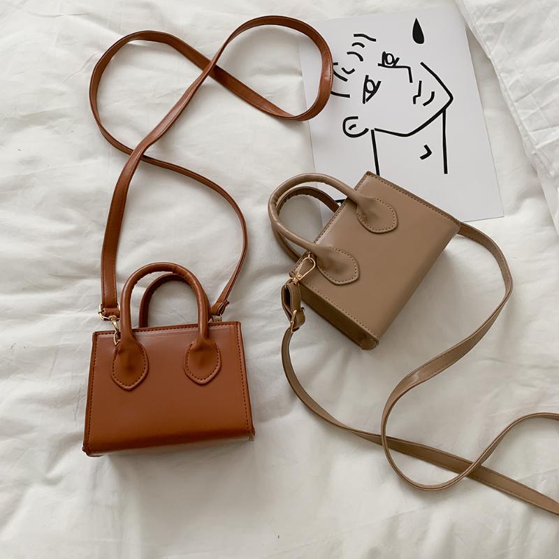 

Evening Bags Women Solid Crossbody Handbag Travel Shoulder Top-Handle Quality PU Female Simple Bag Leather