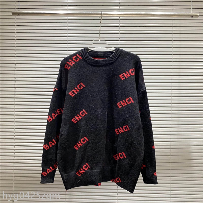 

Mens Sweater Fashion Men Women High Quality Hoodie Pullover Long Sleeve Letter Printed Couple Sweaters Size S