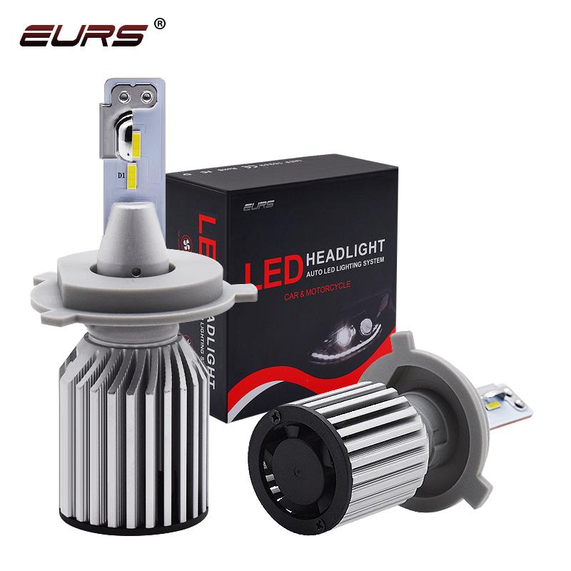 

Car Headlights EURS C319 Brightest Auto Led Headlight Bulbs H4 H7 H11 60w 10000LM CSP FAN Cooling Headlamp Fog Light