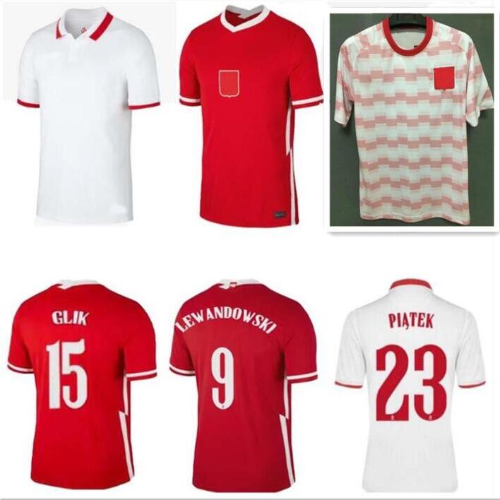 

2021 POLSKA Soccer Jersey Home away 20 21 red white MILIK POL LEWANDOWSKI PISZCZEK and Jerseys football Shirts uniforms, Black;yellow