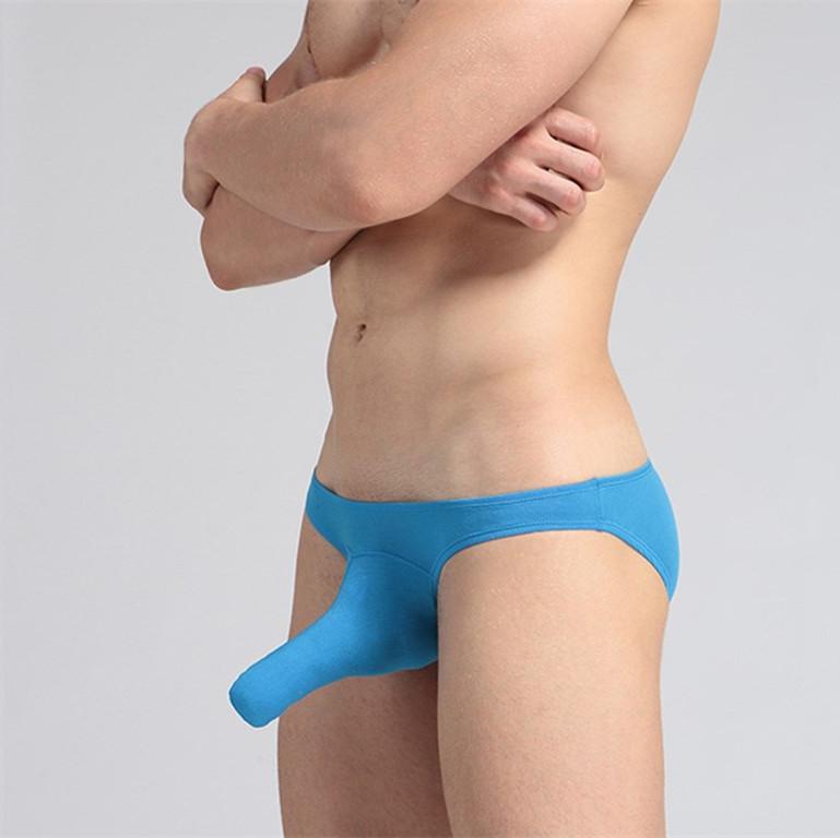 

Underpants Sexy Fashion Man Gay Male Bulge Pouch Elephant Jockstrap Underwear Men Funny U Convex Briefs Panties Size  M L XL, Black
