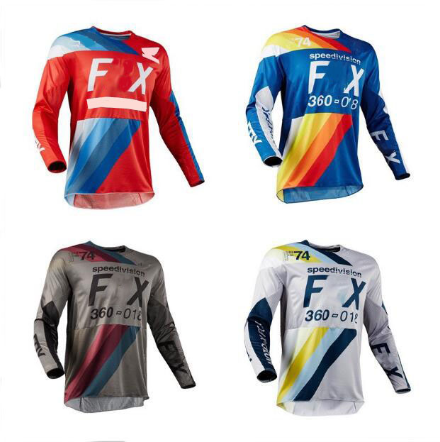 Motorcycle downhill jersey, motocross long sleeves, polyester speed dry, the same style can be customizable-image-686317906