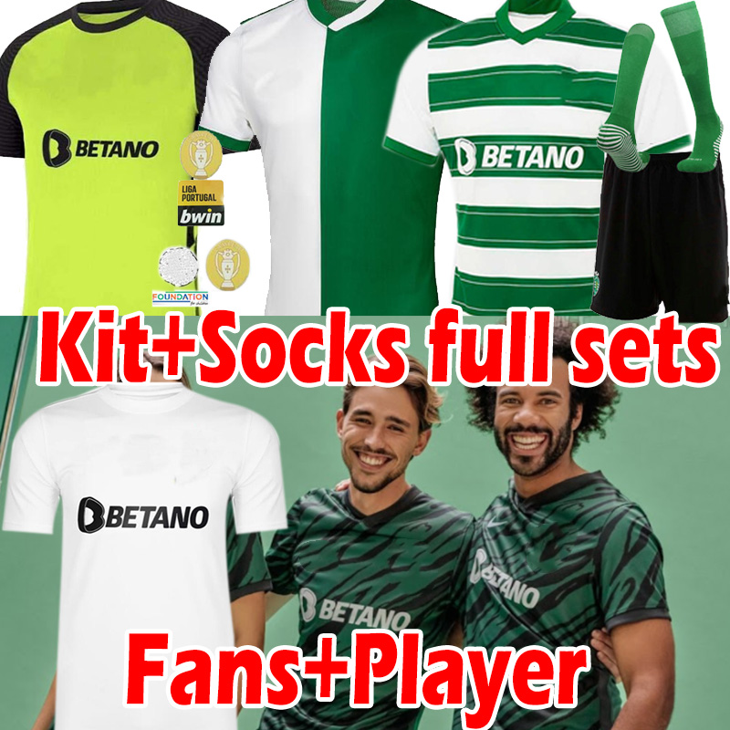

2021 2022 Lisbon soccer jerseys fans player version men kids Kits sock Full sets JOVANE C.RONALDO PHELLYPE SARABIA 21/22 Lisboa B.FERNANDES DOST football shirt uniform, 21 22 4th