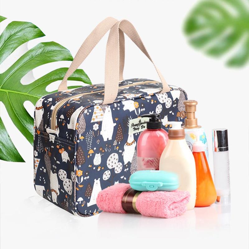 

Travel Women's Makeup Bags Female Cosmetics Cases Cosmetic Bag Portable Storage Wash Pack Organizer &, Dark blue