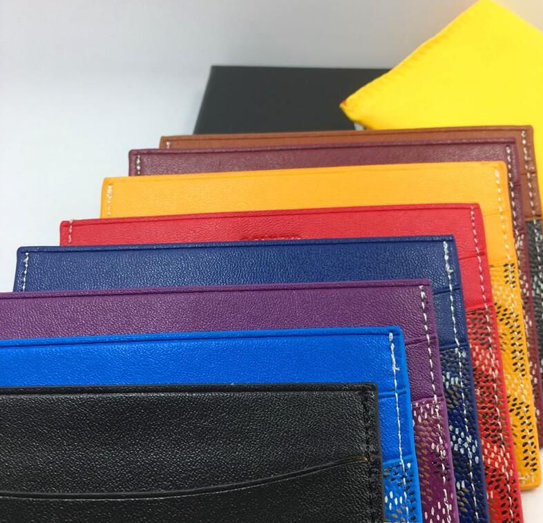 

New style men's and women's credit card bag coated canvas with pocket mini ultra-thin wallet with box Size10x8cm, Black