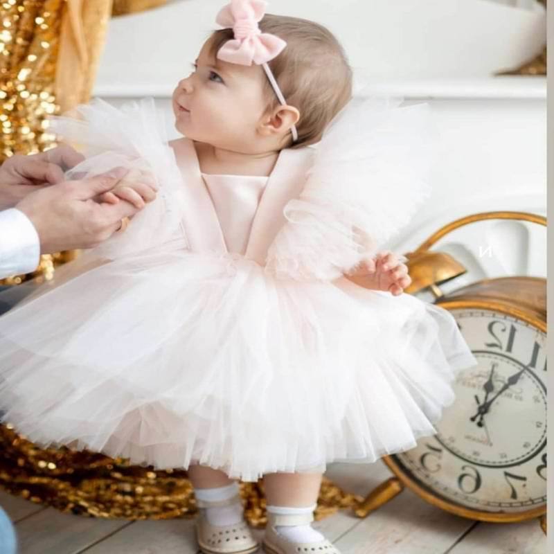 

Girl's Dress Flower Girl sequins Sleevels Gauze Irregular Princs Kids Cloth AD009 HZ1P, Pink