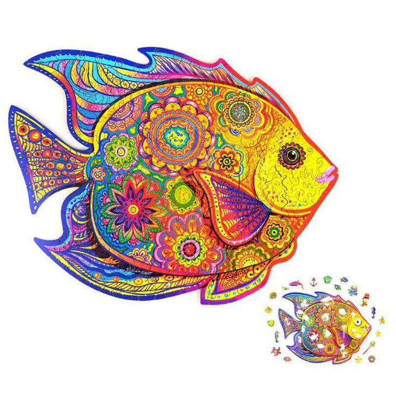 

DHL Wooden Jigsaw Puzzles Animal Shape Jigsaw Pieces Best Gift for Adults and Kids Inspiring Wooden Puzzles Toys A4
