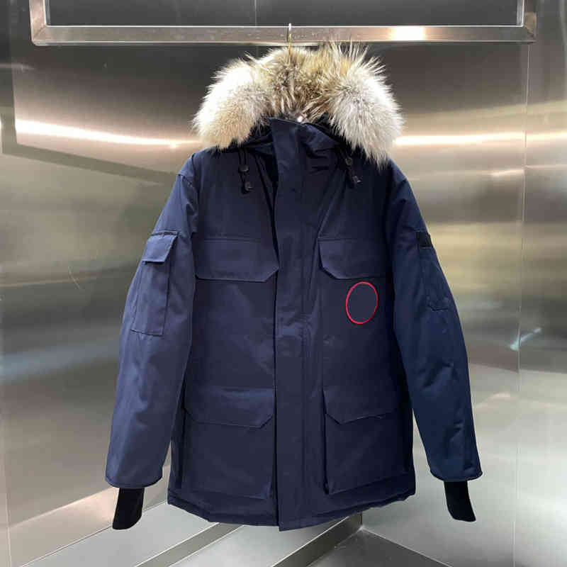 

Men's Down & Parkas winter mens Coats fusion bonnet coat warm womens beige blue jacket bomber fur collar expedition--xxl N2FX, 1# packing bag