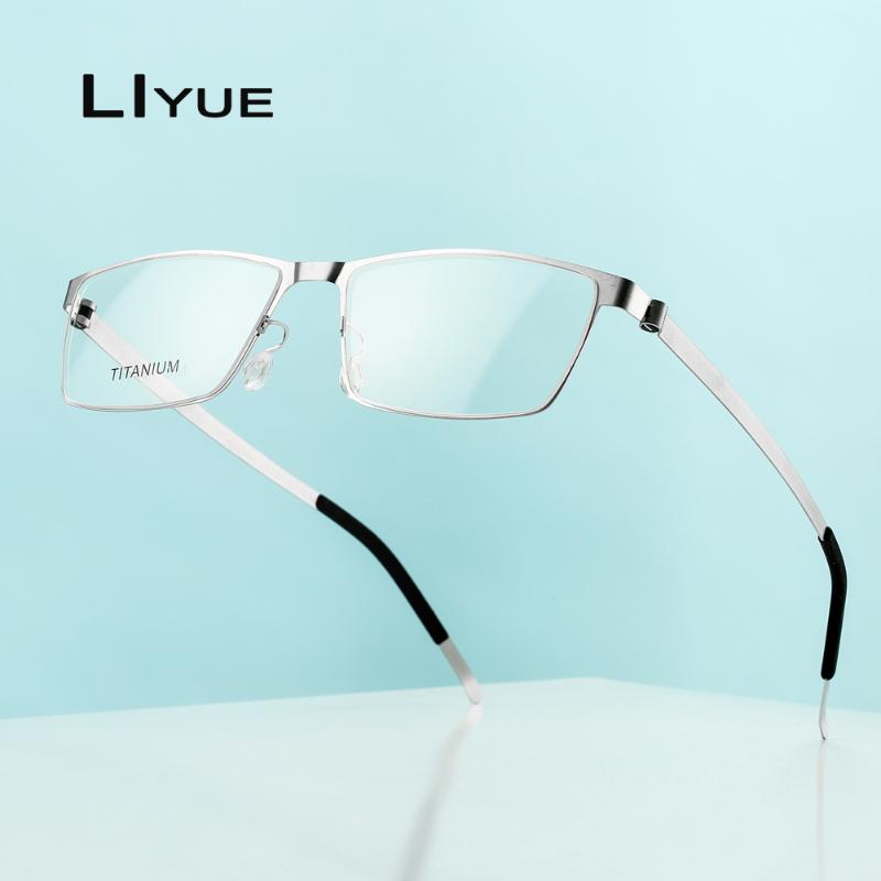 

Fashion Sunglasses Frames Square Titanium Eye Glasses Frame Women Men Myopia Prescription Transparent Computer Eyeglasses Optical Eyewear